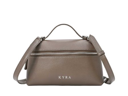 Kyra Women s  Picco Lamb Skin Handbags Taupe Cheap