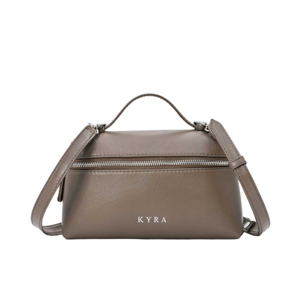 Kyra Women s  Picco Lamb Skin Handbags Taupe Cheap