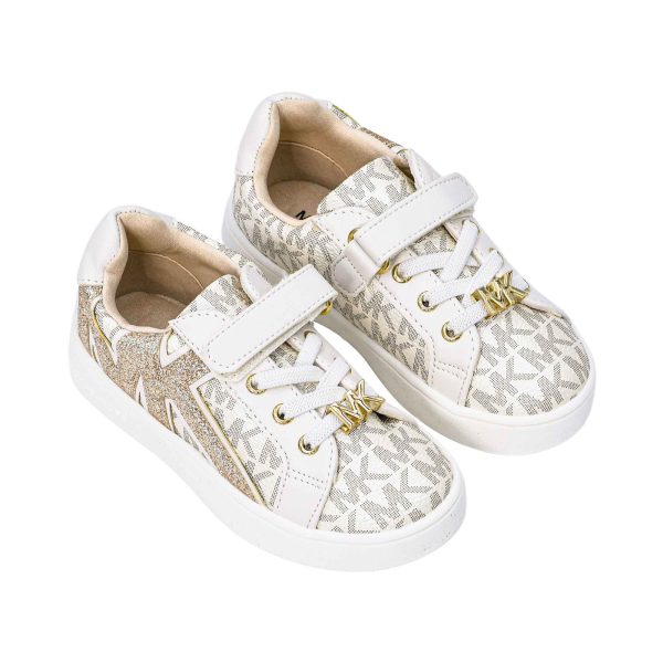 Michael Kors Kids JEM AIRIN Velcro Closure Sneakers on Sale