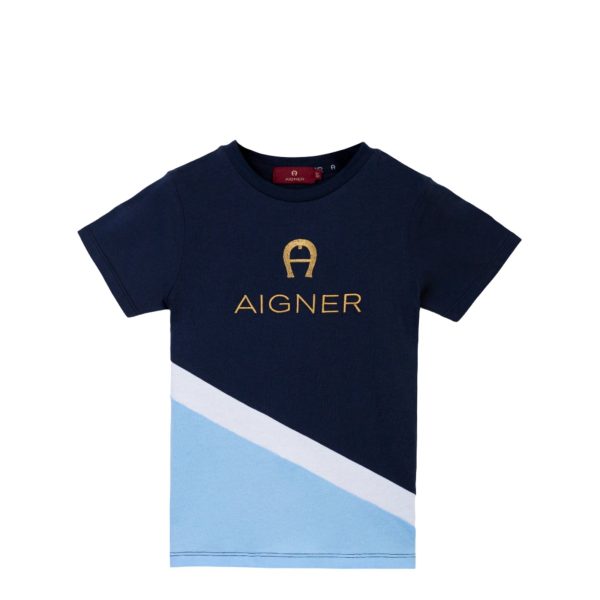 Aigner Kids Boy s Navy T-shirt Online Hot Sale