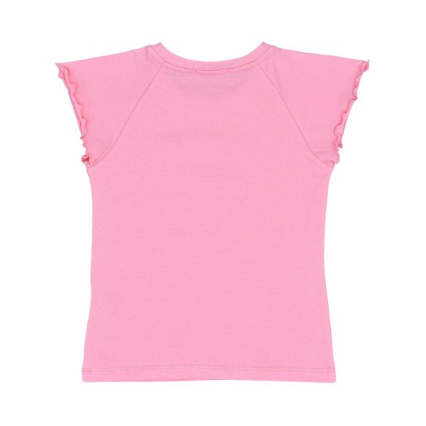 Escada Kids  Girls  T-Shirt With Golden Escada Logo & brand Name Discount