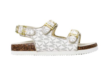 Michael Kors Kids LOREK Monogram Flat Sandals Hot on Sale