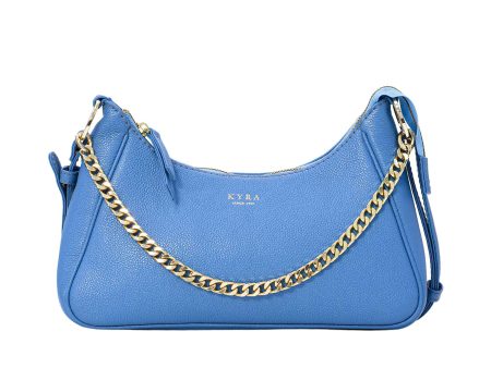 Kyra Women s Ivy Calf Handbags Sky Blue Sale