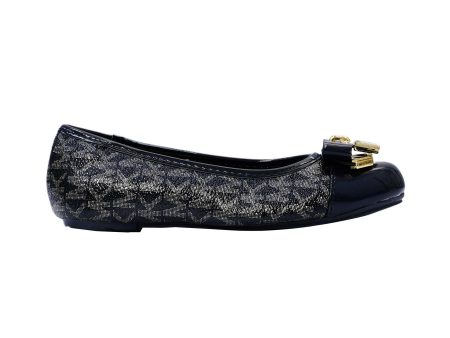 Michael Kors Kids Girls Kenya Lock Logo Monogram Ballerinas Hot on Sale