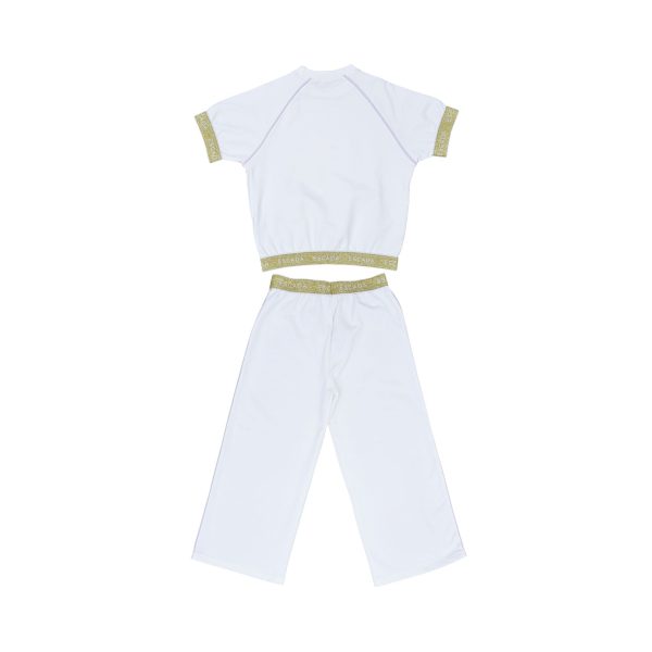 Escada Kids Girls  Cozy and Stylish White Jogging Suit Cheap