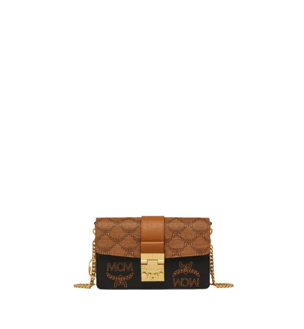 MCM Tracy Ladies Crossbody in Monogram Mix Online Hot Sale