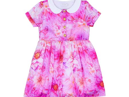 Escada Kids Girls  Floral Delight floral Pink Dress Online Sale