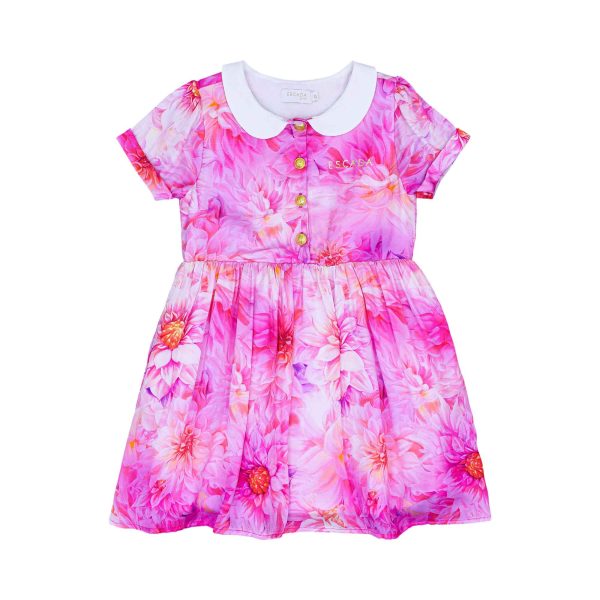 Escada Kids Girls  Floral Delight floral Pink Dress Online Sale