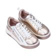 Michael Kors Kids ALEX Metallic Lace Up Sneakers Fashion