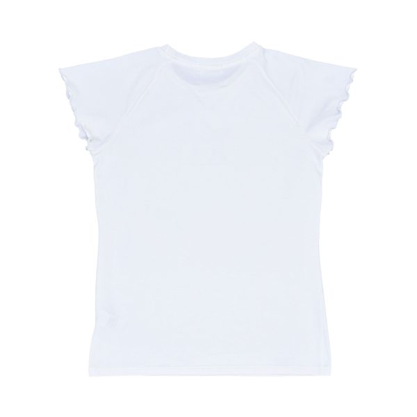 Escada Kids  Girls  T-Shirt With Golden Escada Logo & brand Name Discount