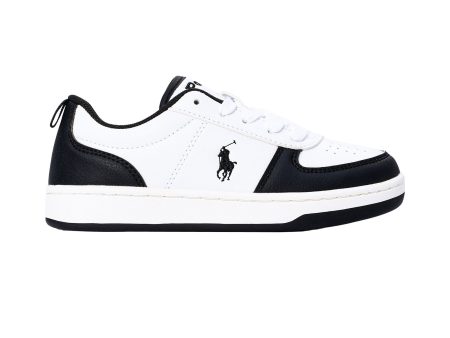 Polo Ralph Lauren Kids Boy s Black & White Sneaker Fashion