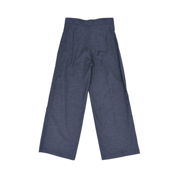 Elisabetta Franchi Kids La Mia Bambina Grey Palazzo Trousers Discount