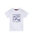 Aigner Kids Boy s White T-Shirt For Cheap