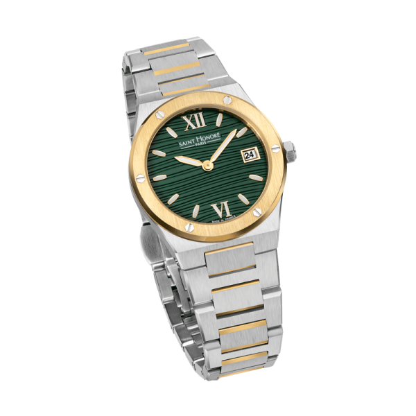 Saint Honore New Haussman Ladies Green Dial Watch Online Hot Sale