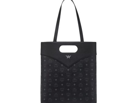 MCM Diamond Ladies Tote in Visetos Leather Mix Online now