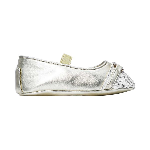 Michael Kors Kids Girls BABY NYOMI Logo Metal Booties Sale