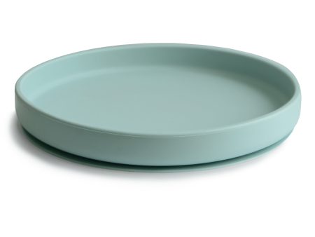 Mushie Kids Classic Silicone Suction Plate Cambridge Blue: A Stay-Put Solution for Mess-Free Mealtimes Online Sale