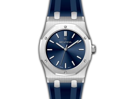 Monteva AP Gents Blue Dial Watch with Blue Dial and Rubber Strap Online