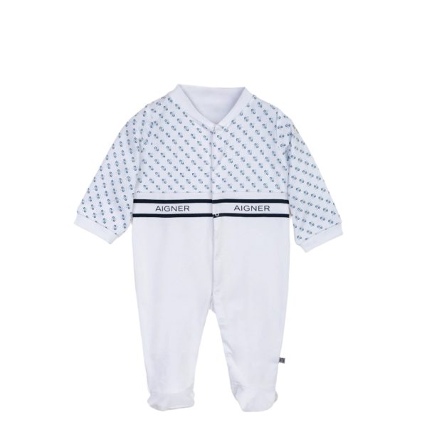 Aigner Kids New Bon Set of Sleepsuit & Hat For Discount