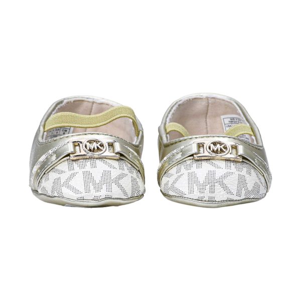 Michael Kors Kids Girls BABY NYOMI Logo Metal Booties Sale