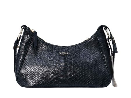 Kyra Women s Ivy Handbags Black Glossy Discount