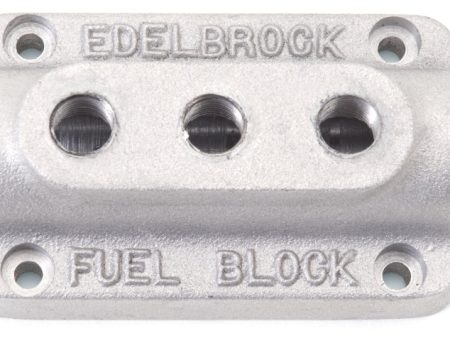 Edelbrock Fuel Block Triple As Cast Online now