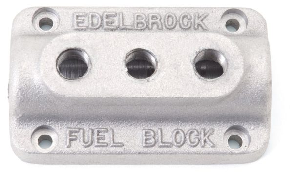 Edelbrock Fuel Block Triple As Cast Online now