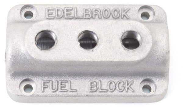 Edelbrock Fuel Block Triple As Cast Online now