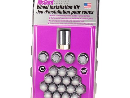 McGard 5 Lug Hex Install Kit (Clamshell) w Locks (Cone Seat Nut) 1 2-20   13 16 Hex - Chrome Sale