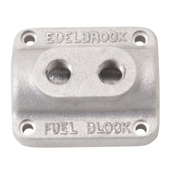 Edelbrock Fuel Block Dual Carburetor As Cast Online Hot Sale