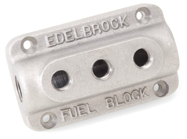 Edelbrock Fuel Block Triple As Cast Online now