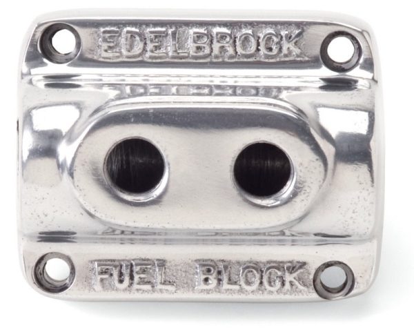 Edelbrock Polished Fuel Block Dual Carb Online Sale