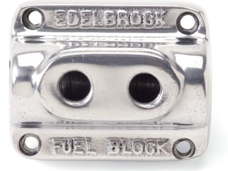 Edelbrock Polished Fuel Block Dual Carb Online Sale